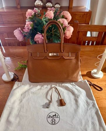 Hermès Birkin 35 Gold Veau Togo Palladium