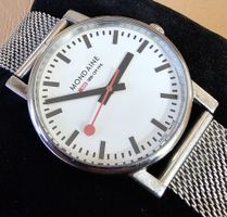 Mondaine Quartz mineralglas Armbanduhr 37mm