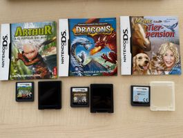 3 Nintendo DS Spiele Set inkl. 3 kleinen Schutzhüllen