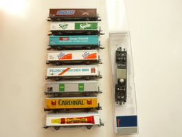 4 conteneurs AWM de la firme Railcare Coop (Roco, Märklin) (D'occasion) à Yverdon-les-Bains pour CHF 90 – avec livraison | Acheter sur