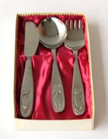 3-teiliges Kinderbesteck Tiere Prinz Solingen Arotan HK OVP