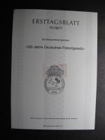 Berlin 1977 /11 100 Jahre Patentgesetz Ersttagesblatt
