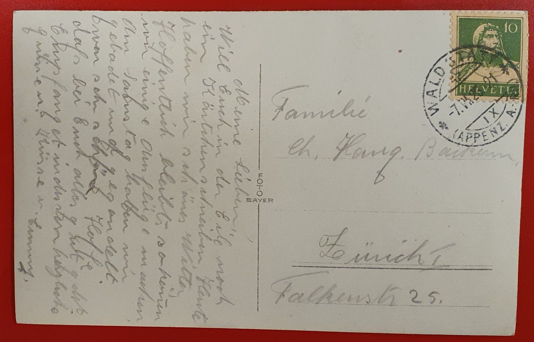 Cartoline postali: Waldstatt 1923 – Usato da Kreuzlingen venduto da Rschweiz1 1