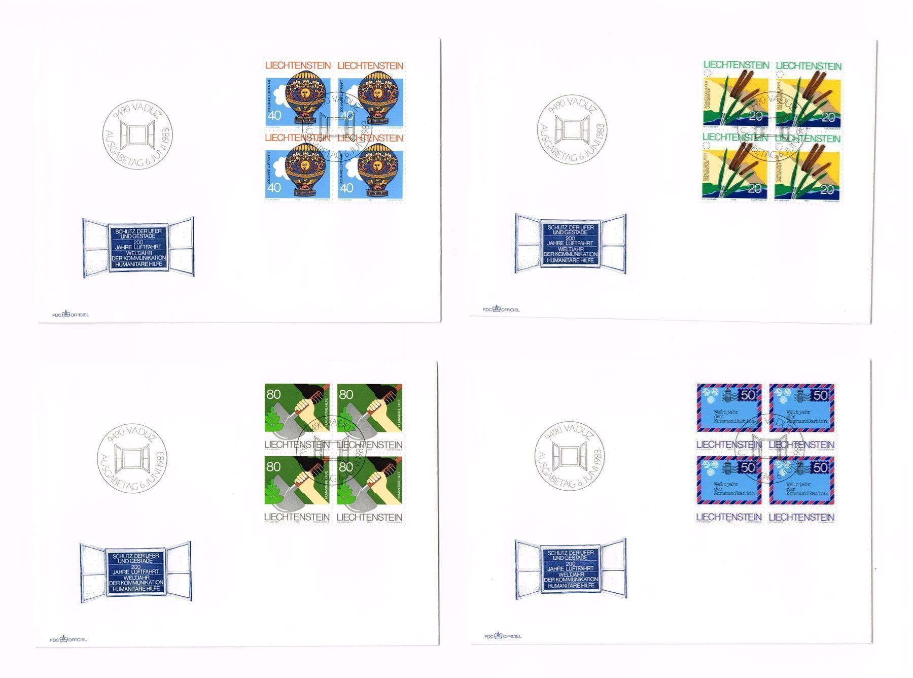 Alle Briefmarken: 1983_4 Ersttagsbriefe FL_ab 1.00 – Neu (gemäss Beschreibung) aus Hombrechtikon von Fraese01