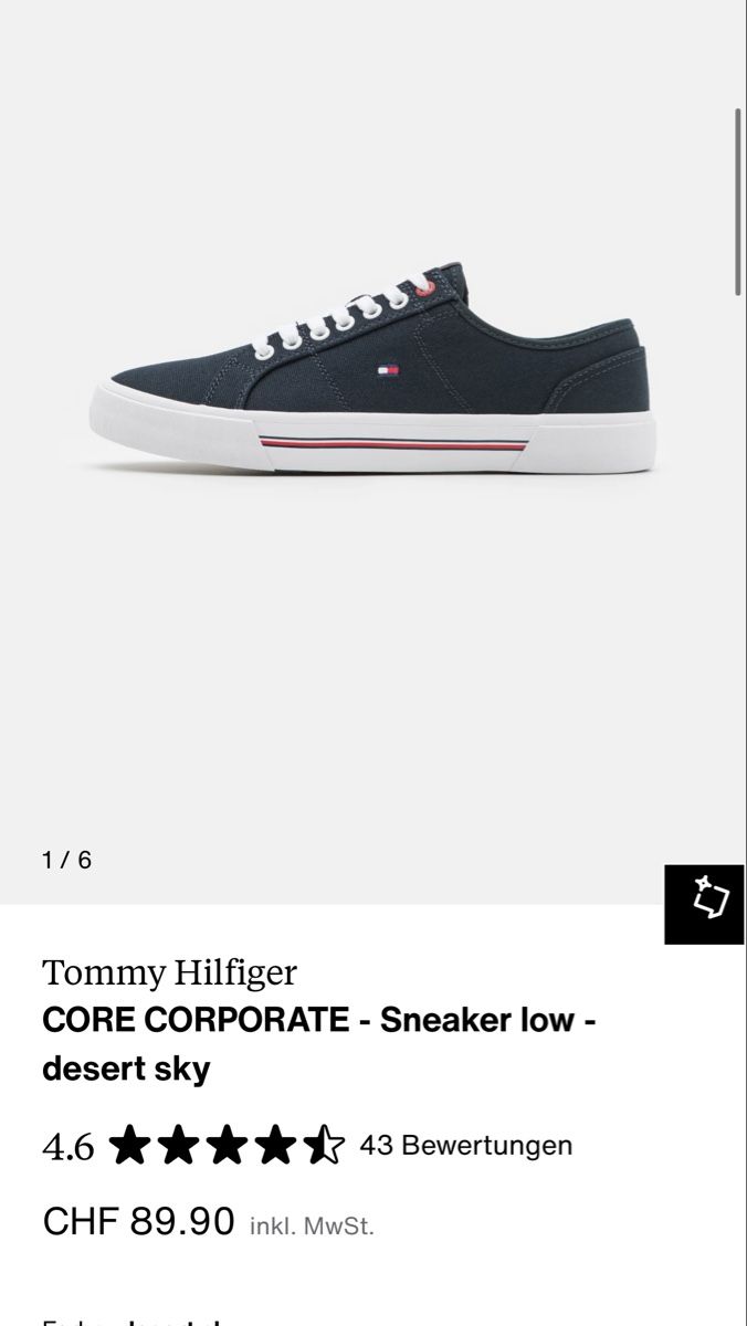Tommy Hilfiger Herrenschuhe: # MAN - Sneaker low Gr. 45 - TOMMY HILFIGER # – Gebraucht aus Bolligen von secondhand-with-love