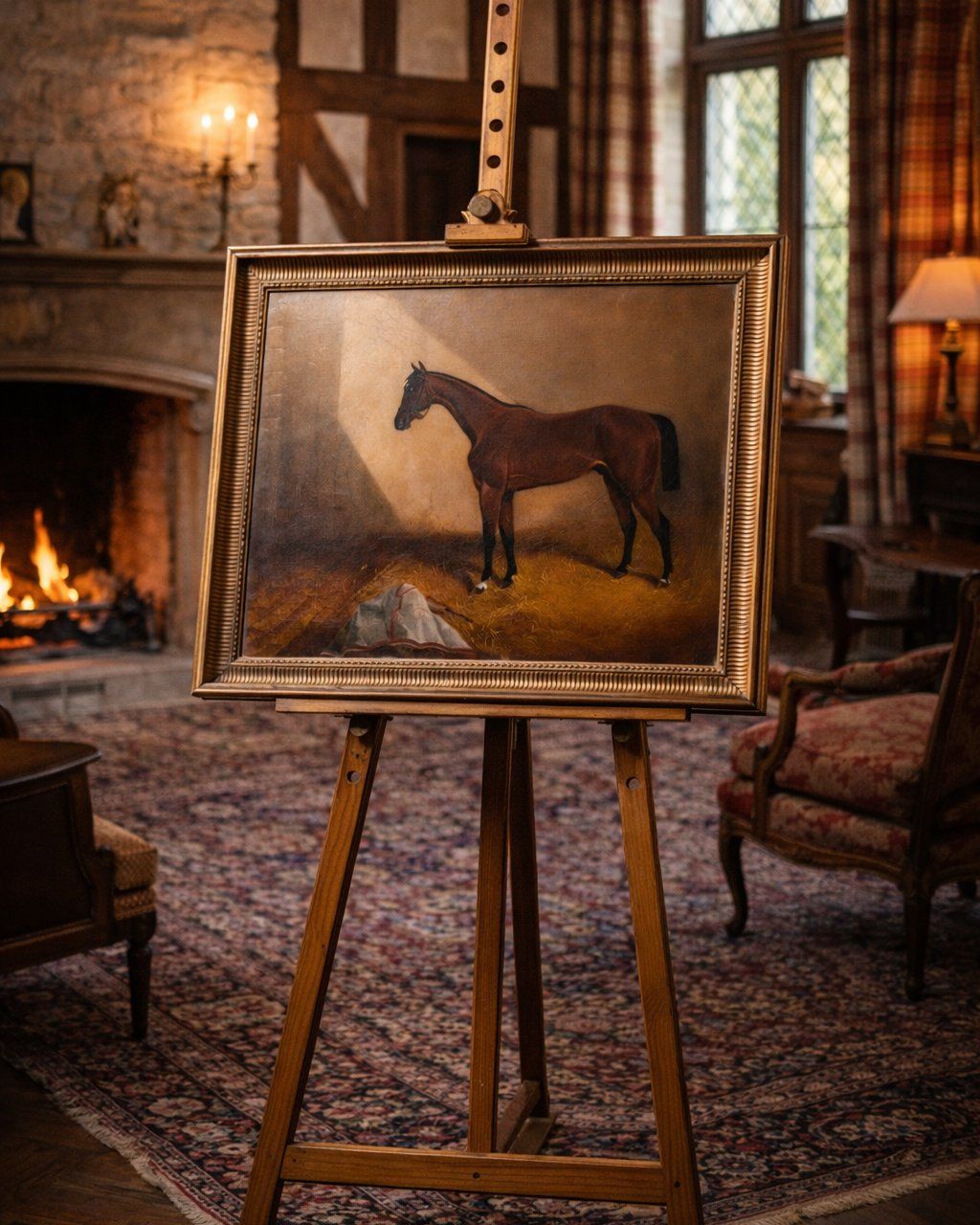Tableaux: TABLEAU ÉQUESTRE VICTORIEN – D'occasion à Moutier par Vintage-signature 2