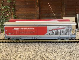 LGB RhB Bündner Güterbahn Schiebewandwagen - Spur G 
