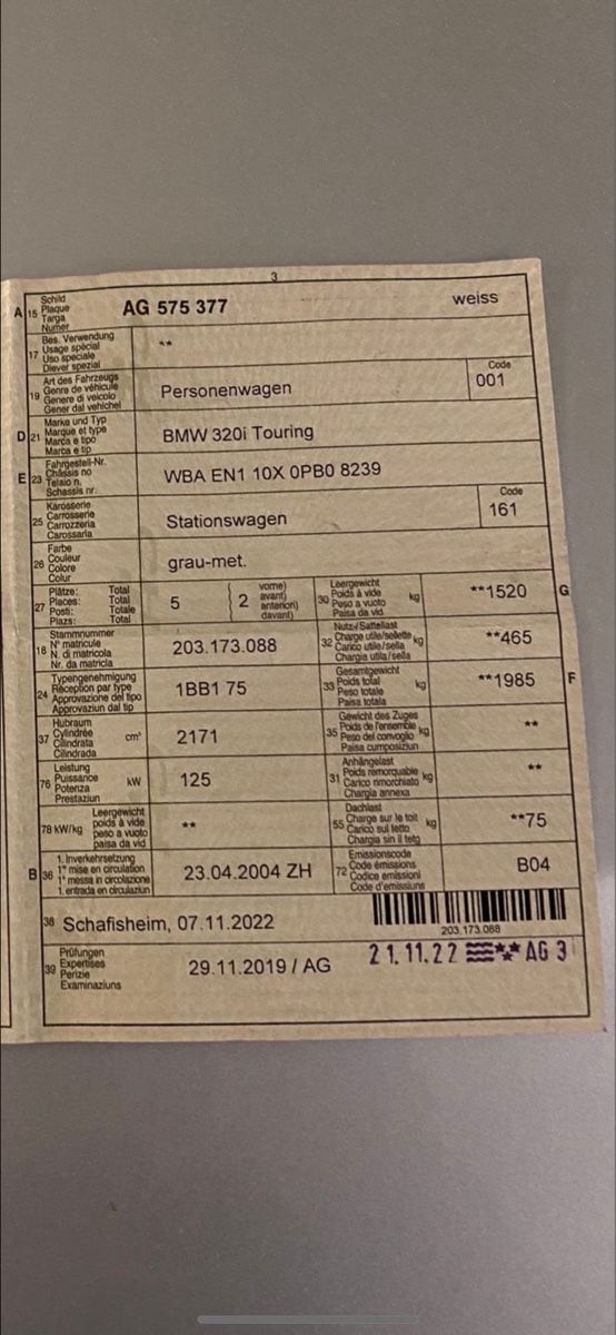 BMW Autos: Bmw e46 320i ab 1.-!!! – Gebraucht aus Oftringen von L_27 6