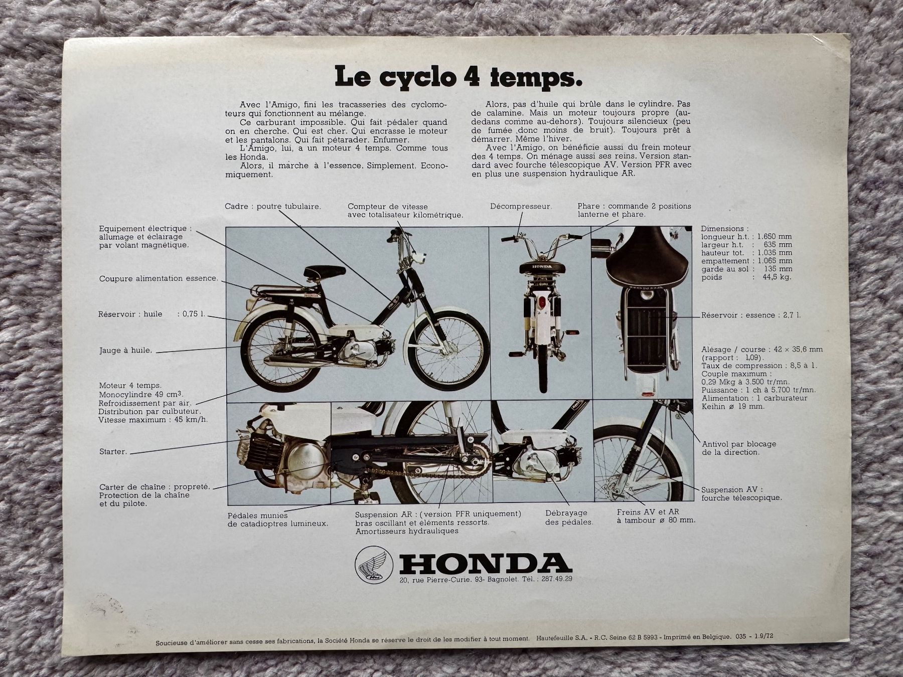 Honda Ciclomotori: Honda Amigo – Usato da Morrens VD venduto da kawah2 1