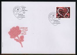 2017, FDC, Sondermarke Liebe (Nr. 1659)