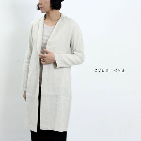 EVAM EVA Japan Cotton Linen Long Jacket Japanese Lagenlook