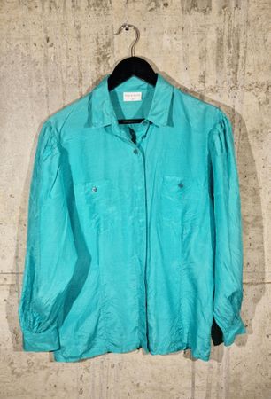 Elegante Seidenbluse von Sergio di Laurenti, Gr. 42
