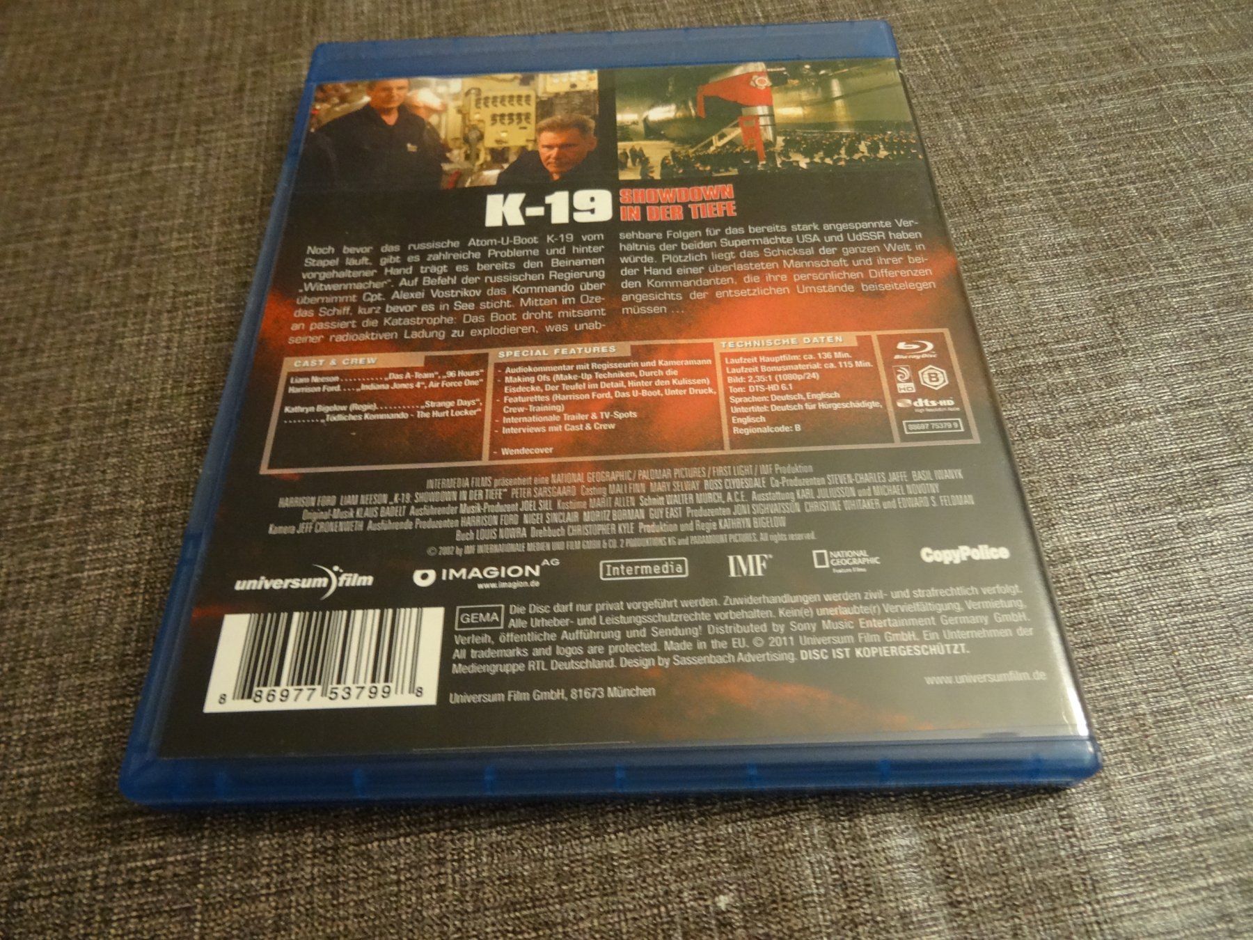 Tous les DVDs: Blu-ray K-19: Showdown in der Tiefe Harrison Ford – D'occasion à Olten par Disc-Verkauf 2