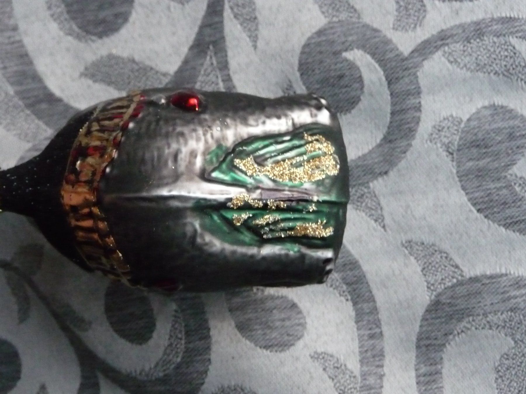 Tutte le decorazioni: dunkelgrauer Elefant mit schwarzer Decke christbaumschmuck – Nuovo e nell'imballaggio originale da Alpnach Dorf venduto da marvo 3