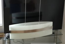 Pendelleuchte von Philips – 3-flammig, oval – Glas/Metall –