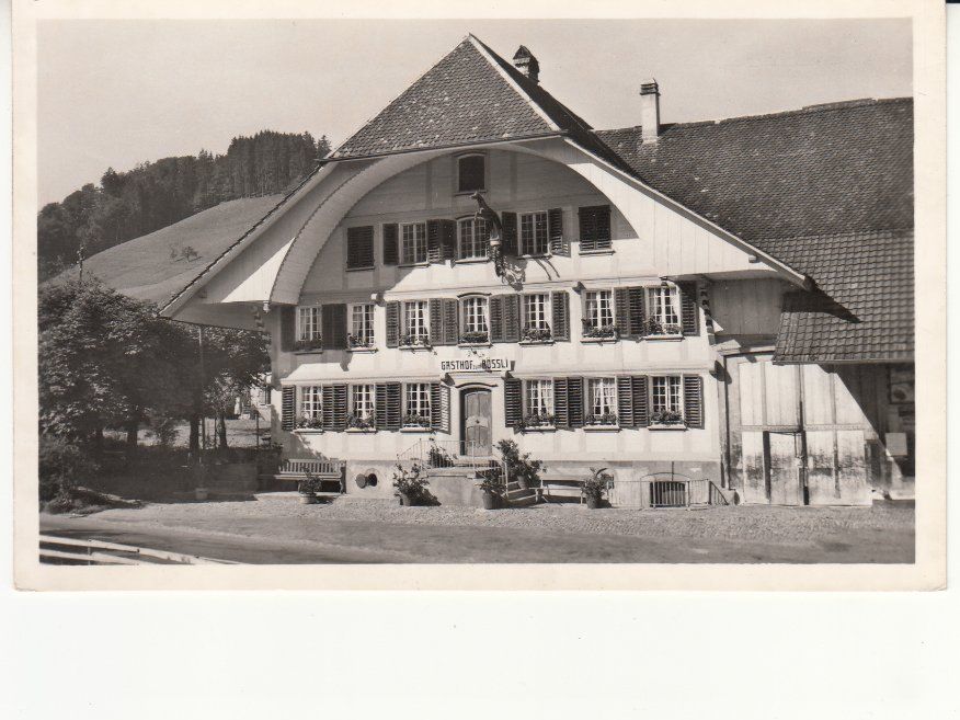 Cartoline postali: Schafhausen Rössli ca. 1940 – Usato da Bürglen TG venduto da StampGraf