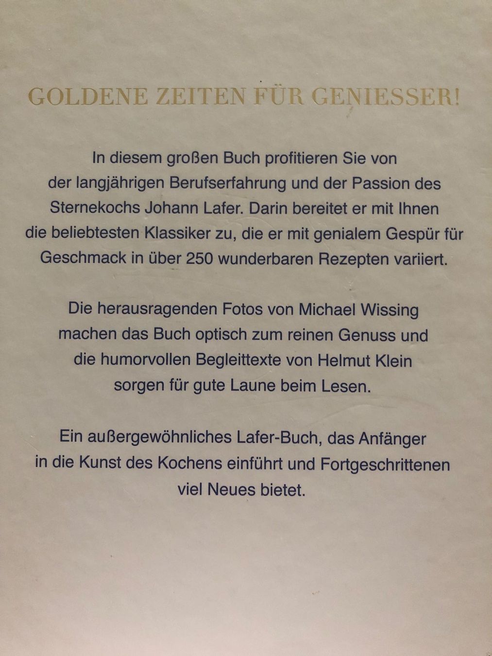 Libri: Der grosse Lafer - Die Kunst der einfachen Küche – Usato da Pfäffikon ZH venduto da Wacardo 1
