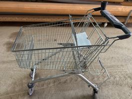 Einkaufswagen, grauer Sitz