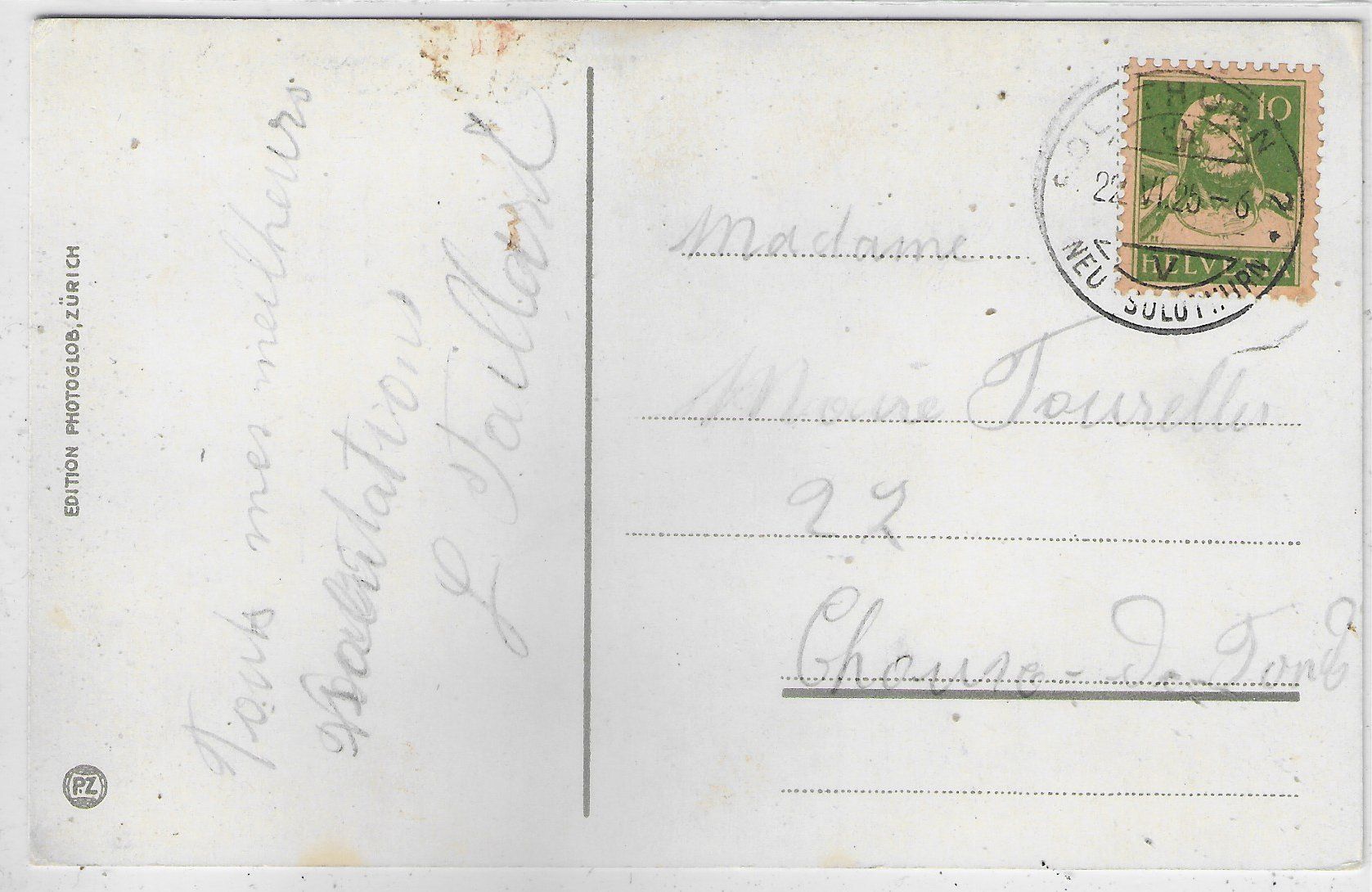 Cartes postales: Solothurn - Lorettokapelle - Litho – D'occasion à Ettingen par Kartenplanet 1