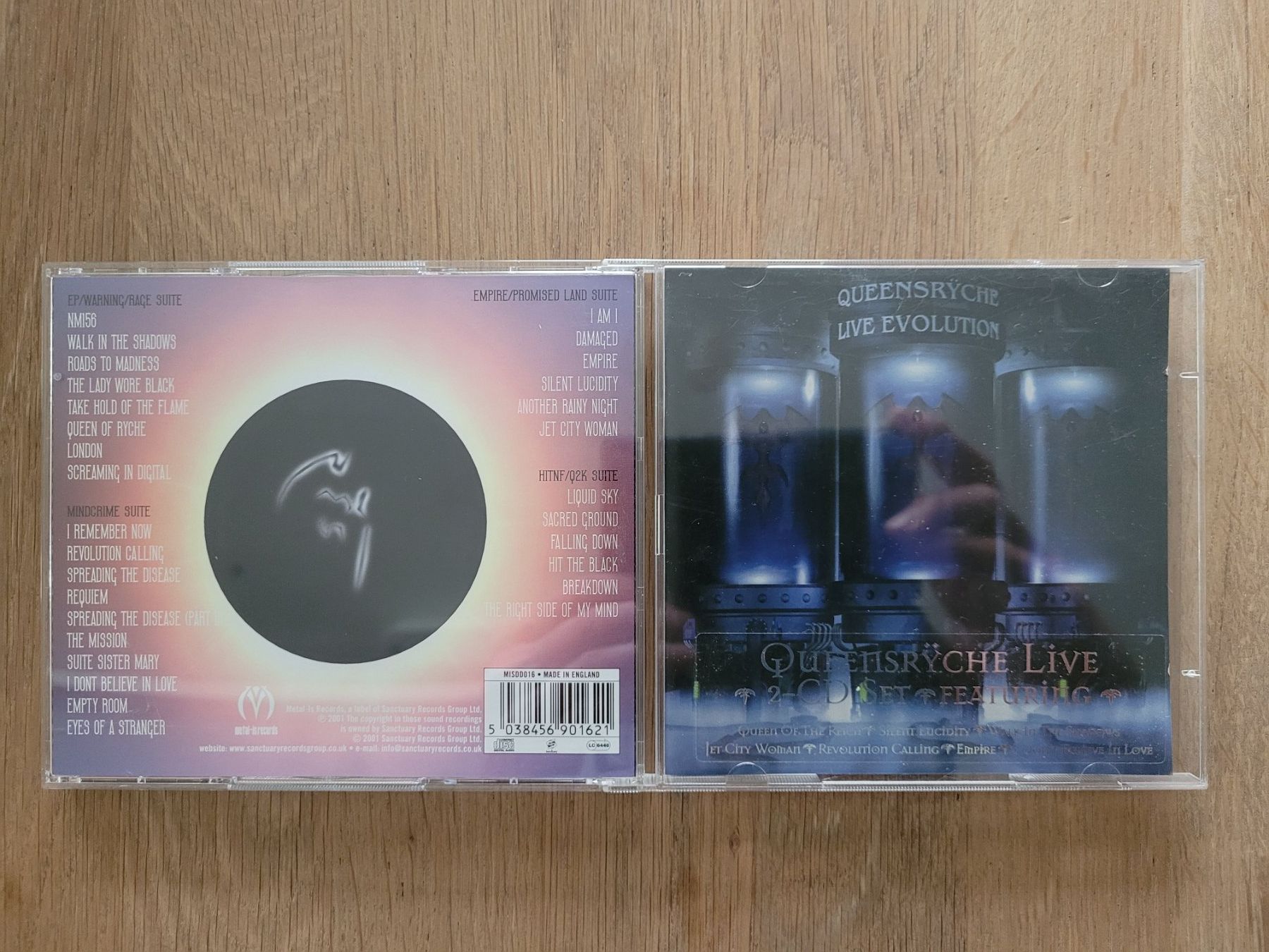 CDs: DCD Queensryche - Live Evolution, 2001 – D'occasion à Nebikon par Harley-Davidson01
