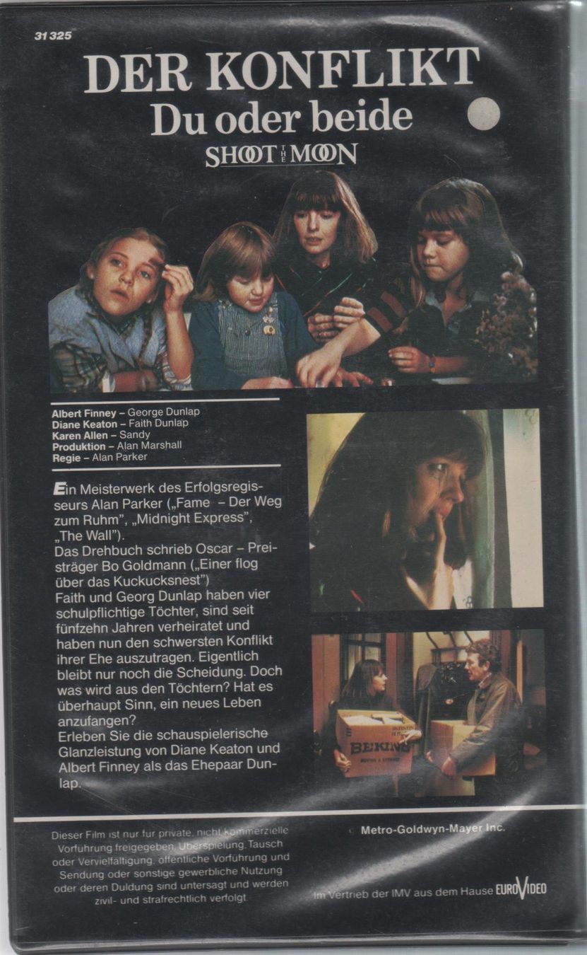 Toutes les VHS: Der Konflikt - Du oder beide VHS MGM/UA 31 325 – D'occasion à Remetschwil par Privatflohmi 1