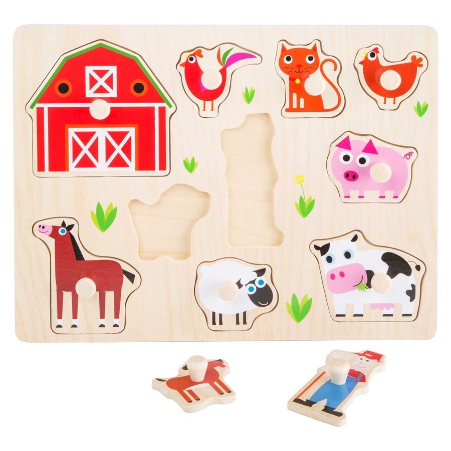 Puzzle: Setzpuzzle Bauernhof Small Foot Design – Nuovo e nell'imballaggio originale da Wettingen venduto da Swala 1