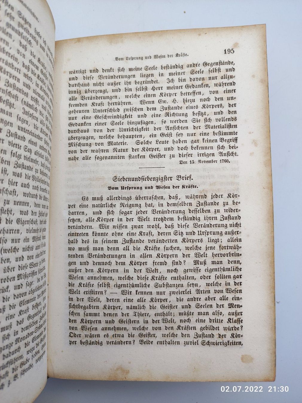 Libri: PHYSIKALISCHE BRIEFE - MÜLLER - 1851 – Usato da Goldach venduto da Gaip 7