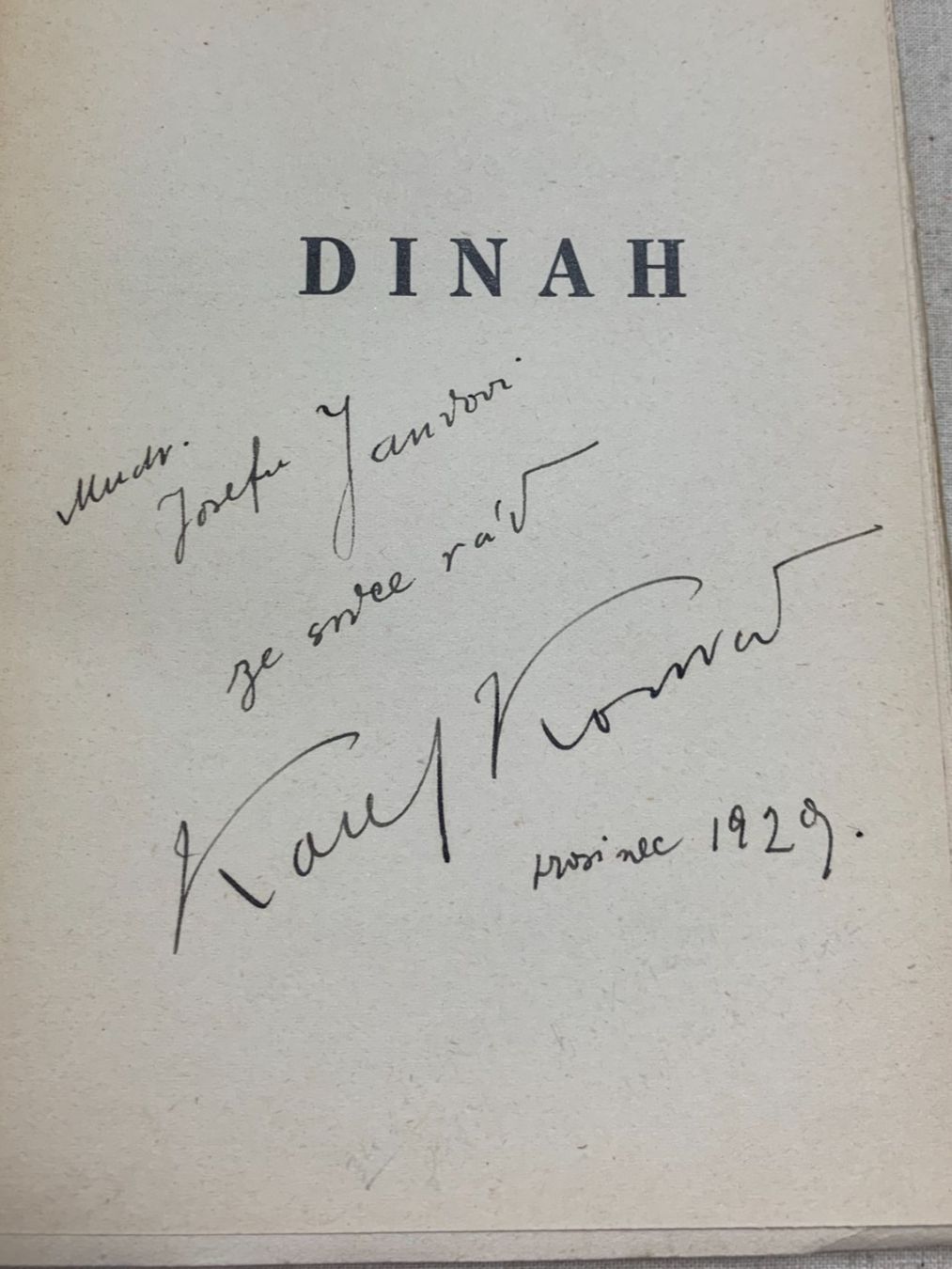Libri: Cecoslovacchia - "Dinah" - 1928 - (Tschechoslowakei). – Usato da Sorengo venduto da 74in 1