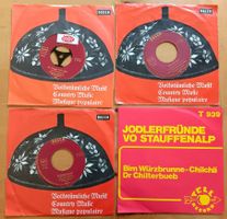 4 Schallplatten Jodel G u W Herren Steiner Künzi Stauffenalp