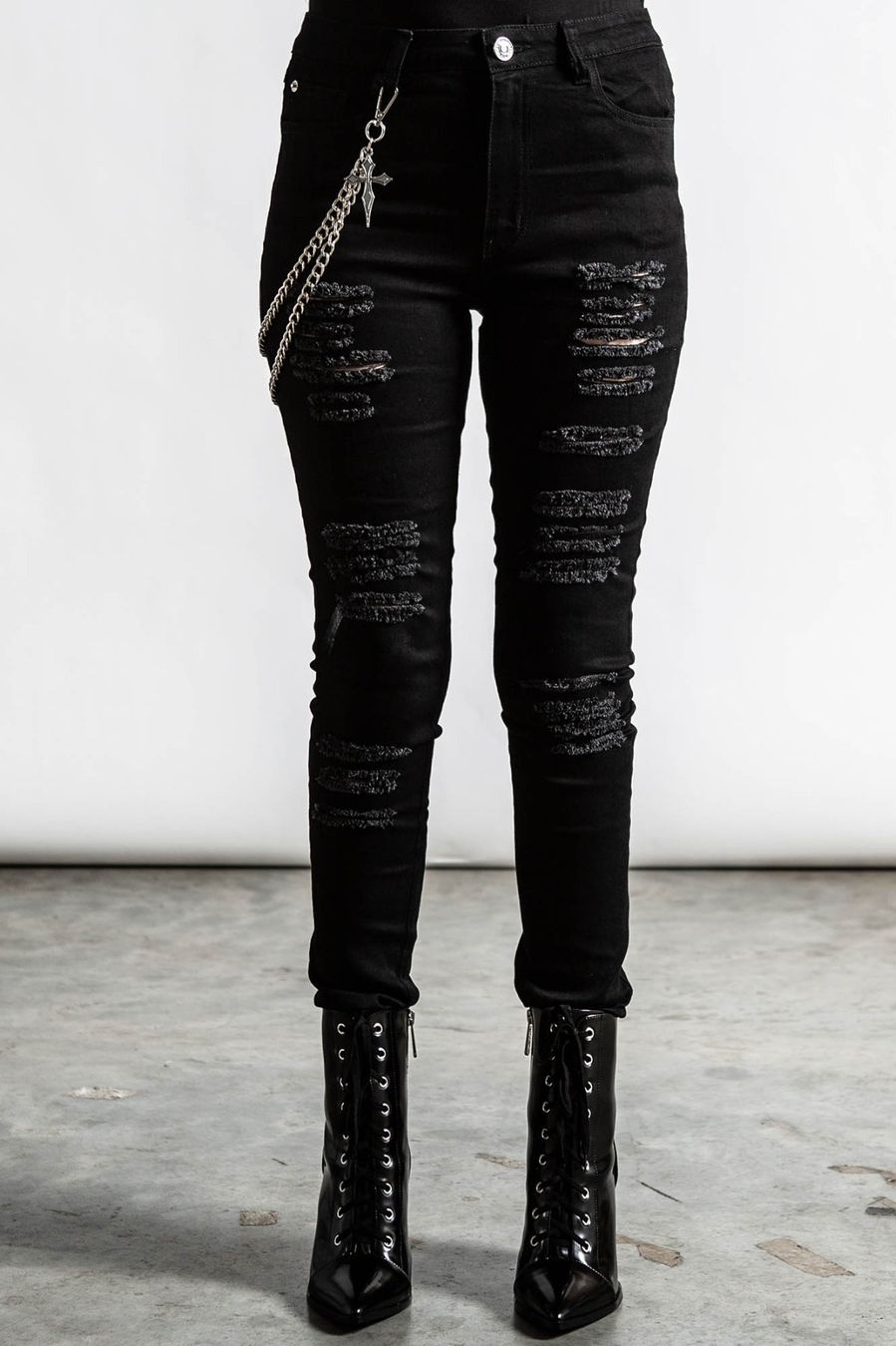 Killstar Jeans: KILLSTAR R.I.P. SLASH JEANS XXL – D'occasion à Monthey par Black-Cockatoo