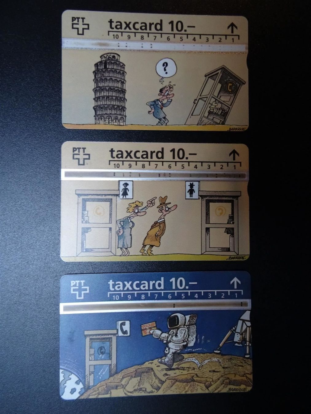 Telefon- & Taxkarten: 3 x Taxcard 10.- Barrique Comics – Gebraucht aus Lupfig von Jolly63
