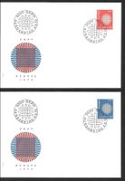 2 FDC 481 - 482 Serie Einzelmarken Europamarken ET 4.5.1970