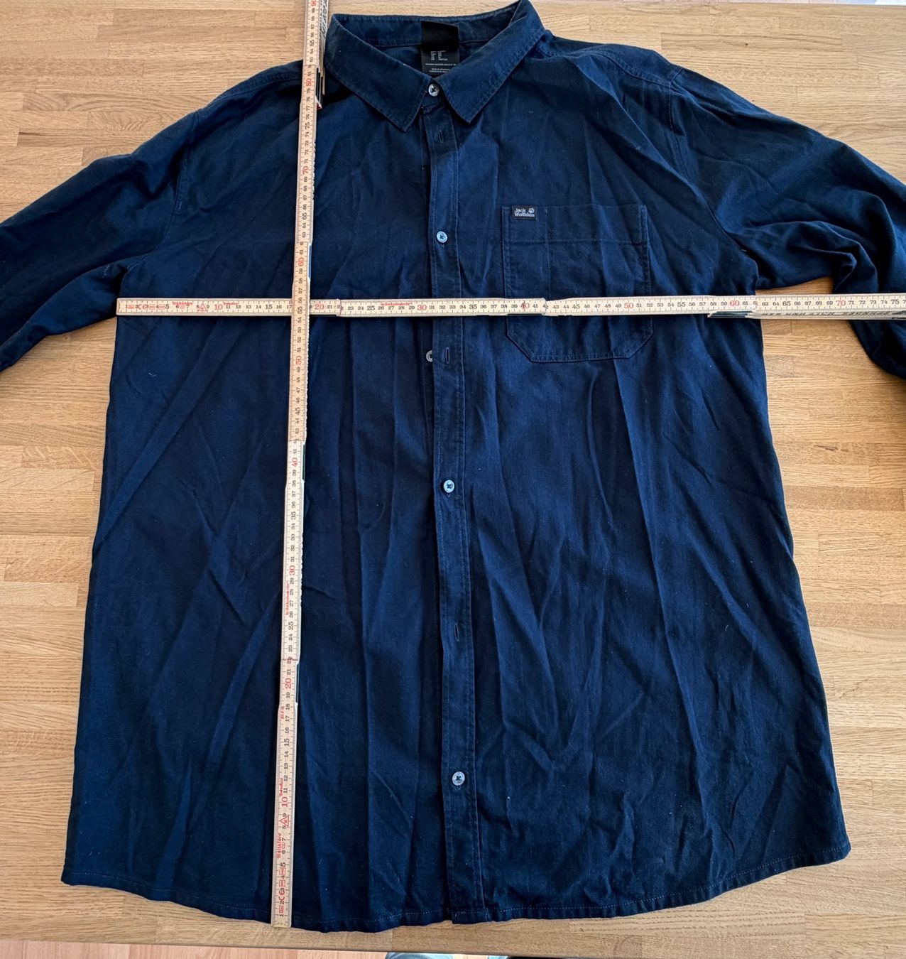 Jack Wolfskin Camicie: Hemd - JACK WOLFSKIN blau uni Gr. 3XL – Usato da Winterthur venduto da Secondhand-Family 4