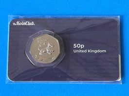 UK - 50 Pence - Tigger 2021 UNC Coin Card