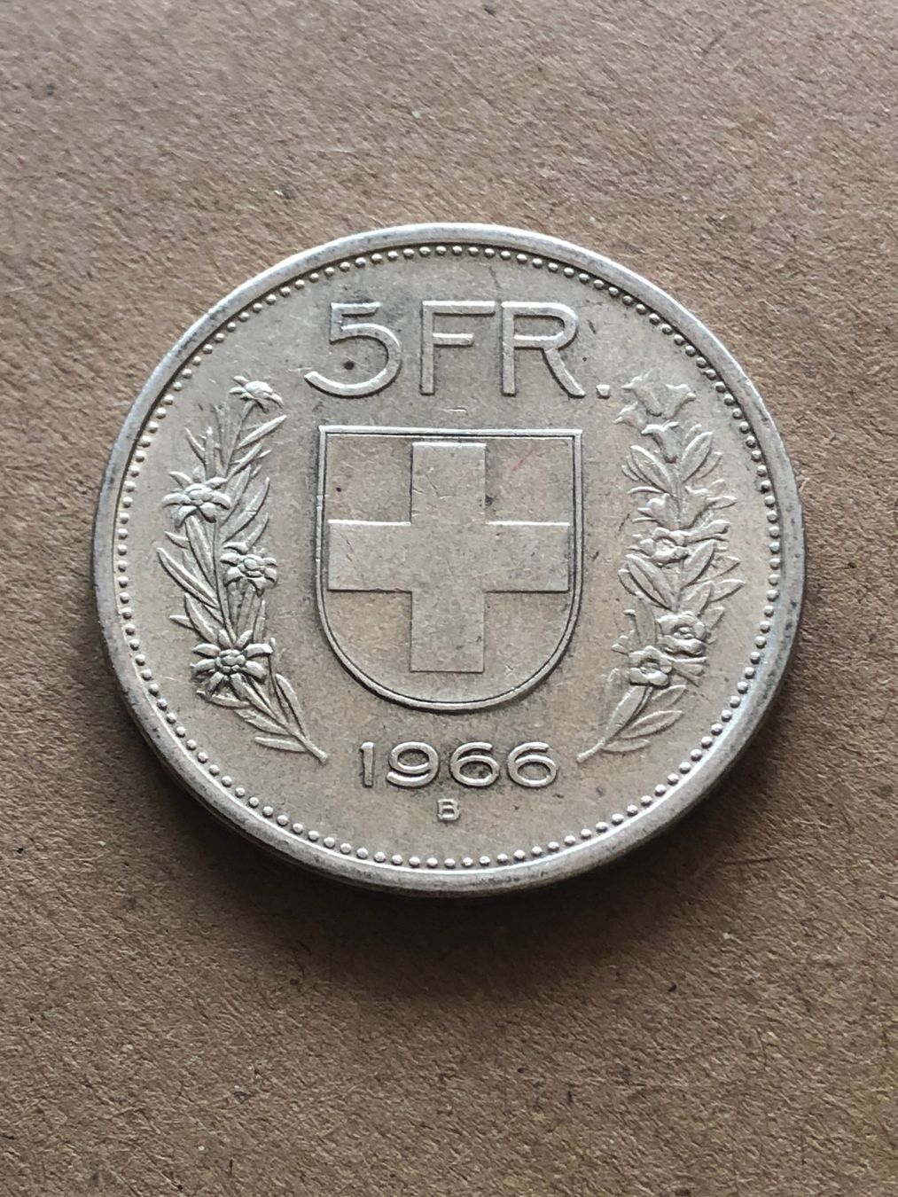 Tutti le monete: 5 Fr. 1966 – Usato da Schötz venduto da Odpa