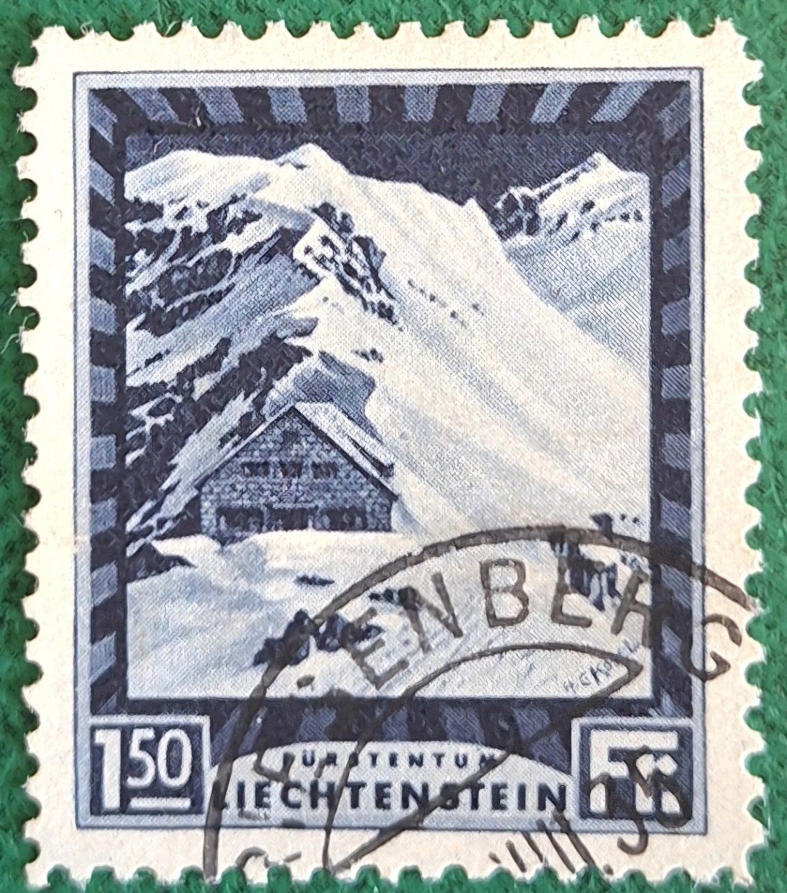 Tutti i francobolli: Timbre Liechtenstein 150 Centimes, 1930 M#106 – Usato da Genève venduto da JLV01