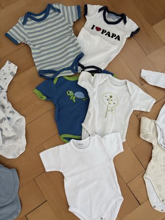Baby Bodys Set Kurzarm verschiedene Motive gebraucht