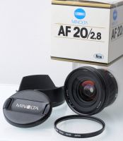 Minolta AF 1:2.8/20mm, "New". Sony A-Mount. NP CHF 1'290.00
