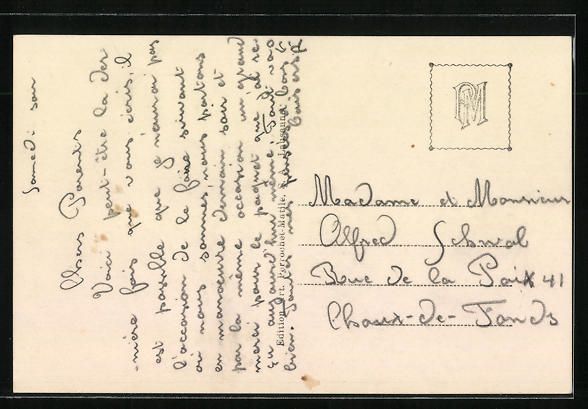 Cartoline postali: Bevaix, Les Rochettes et montagne de Bev – Usato da Berlin venduto da bartko-reher 1
