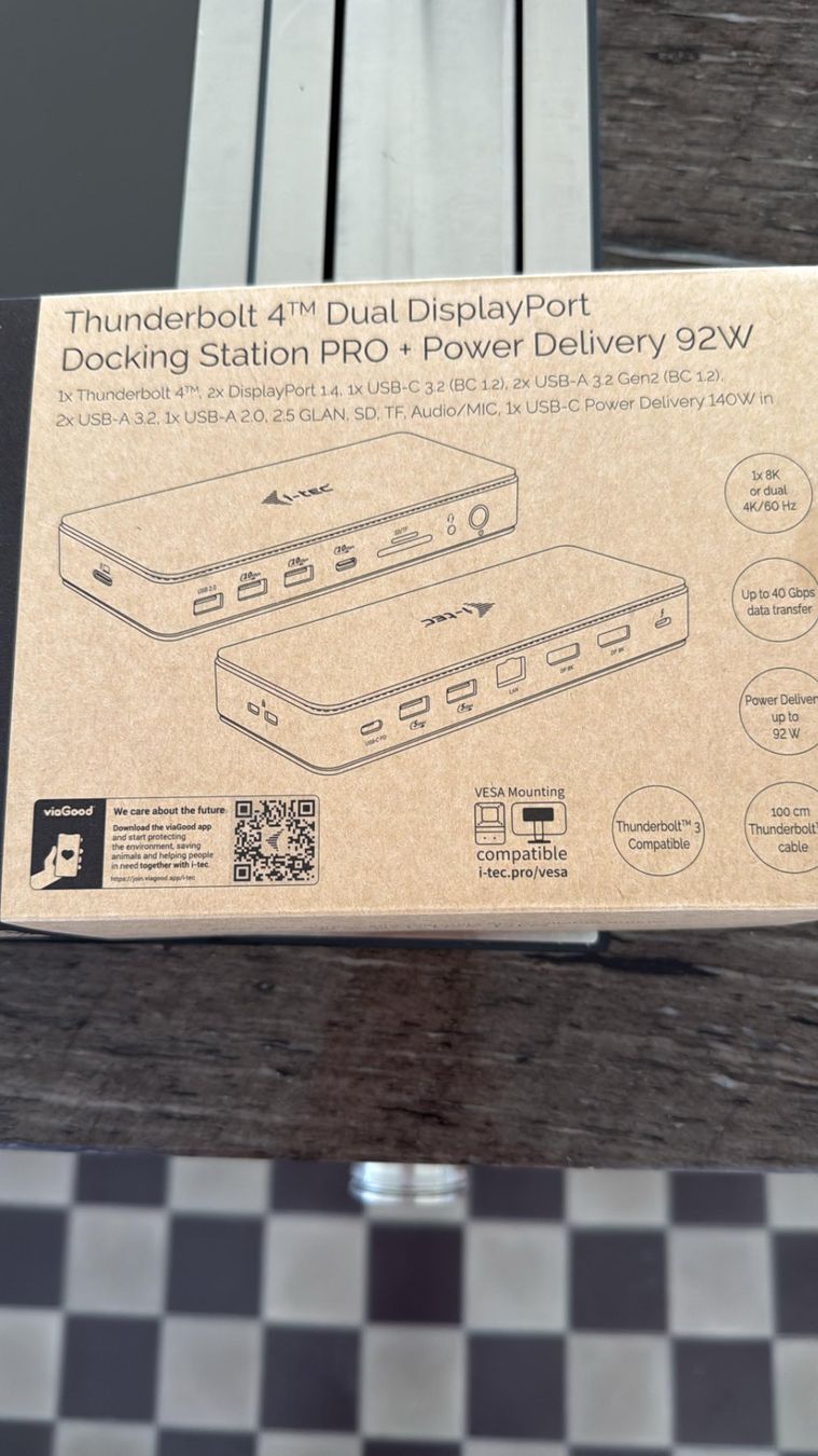 I-tec Docking station: i-tec Thunderbolt 4 Dual DisplayPort DockingStation PRO – Neuf avec emballage d'origine à Hörhausen par SevenTimesSix 1