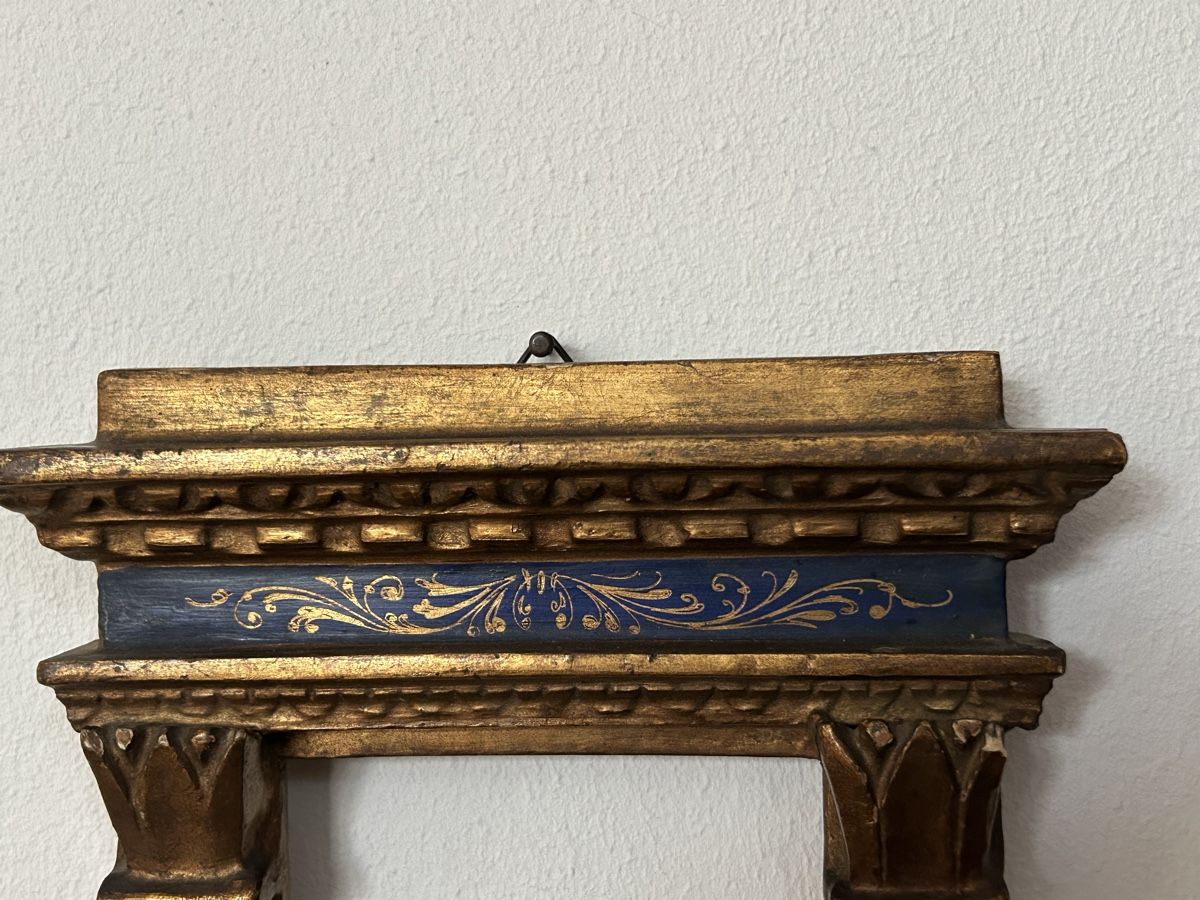 Cornici: Antiker Bilderrahmen Gold-Blau Renaissance-Stil – Usato da Riedholz venduto da Frettchen63 2
