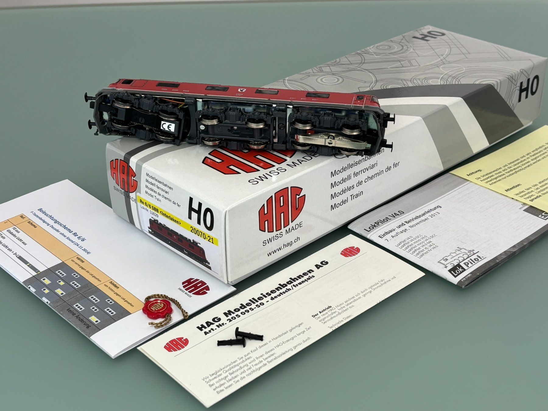Hag Modellini di ferrovie: Digital HAG Re 6/6 INTERLAKEN  Klima + ETCS – Nuovo (secondo la descrizione) da SION venduto da pef999 9