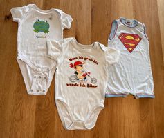 3 x Sommerbody, Strampler, Bodies mit kurzen Armen Grösse 74