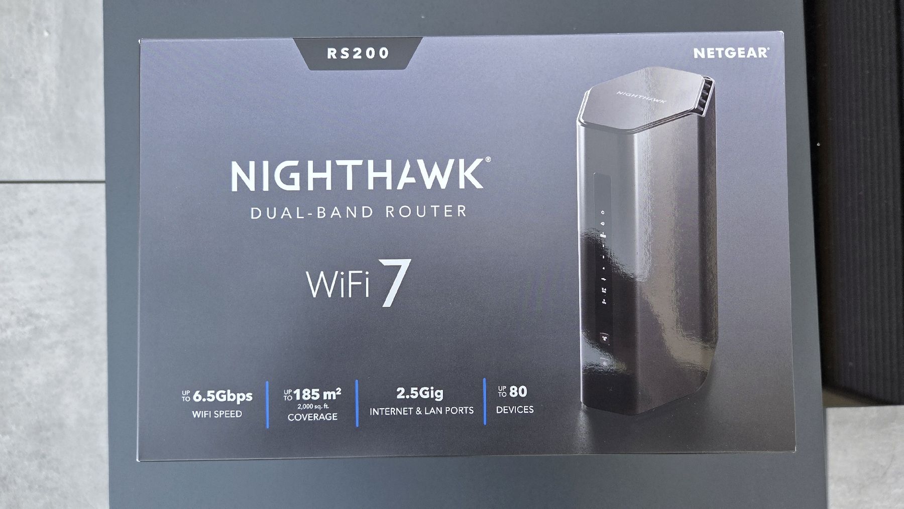Netgear Modems & Router: NETGEAR Nighthawk RS200 WiFi 7 Router neu – Neu und originalverpackt aus Richterswil von Surferb 1