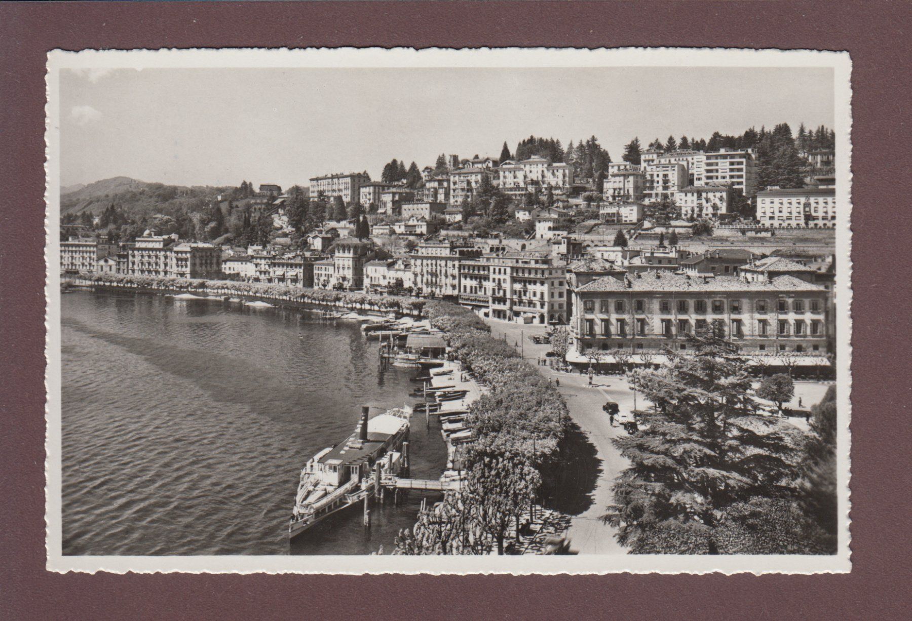 Cartoline postali: LUGANO - Quai - Nave – Usato da Pully venduto da nicecards