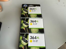 3Stk.neue HP 364 XL Patronen in gelb