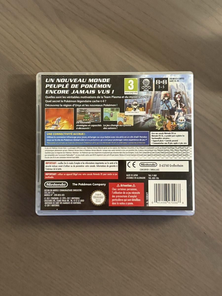 Pokémon Giochi: Pokémon version Noire FR – Usato da Thônex venduto da retrolovech 2