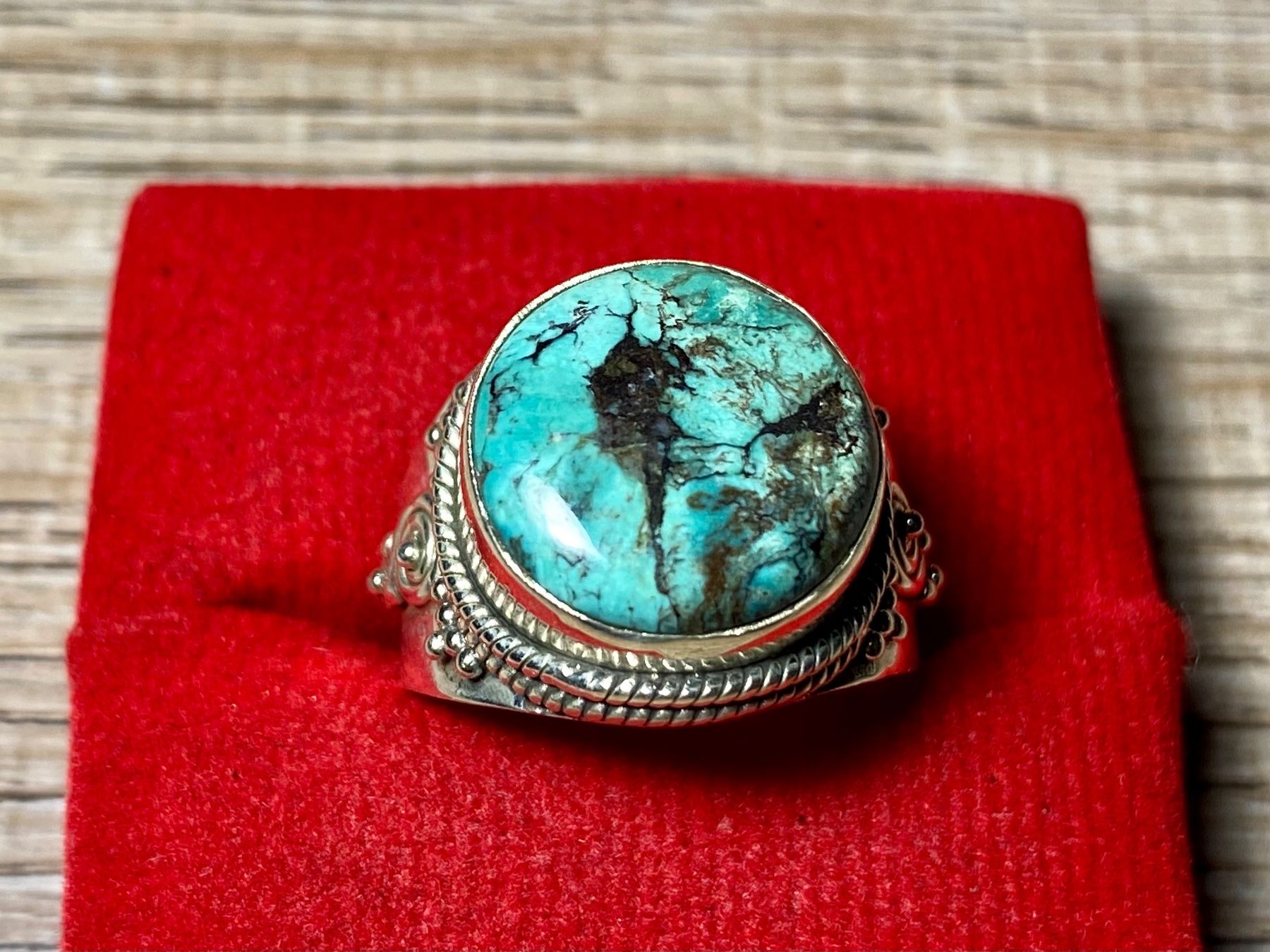 Anelli: 925 Silberring mit natürlichem Türkis – Nuovo e nell'imballaggio originale da Laax venduto da Kiki_Kingdom3 6