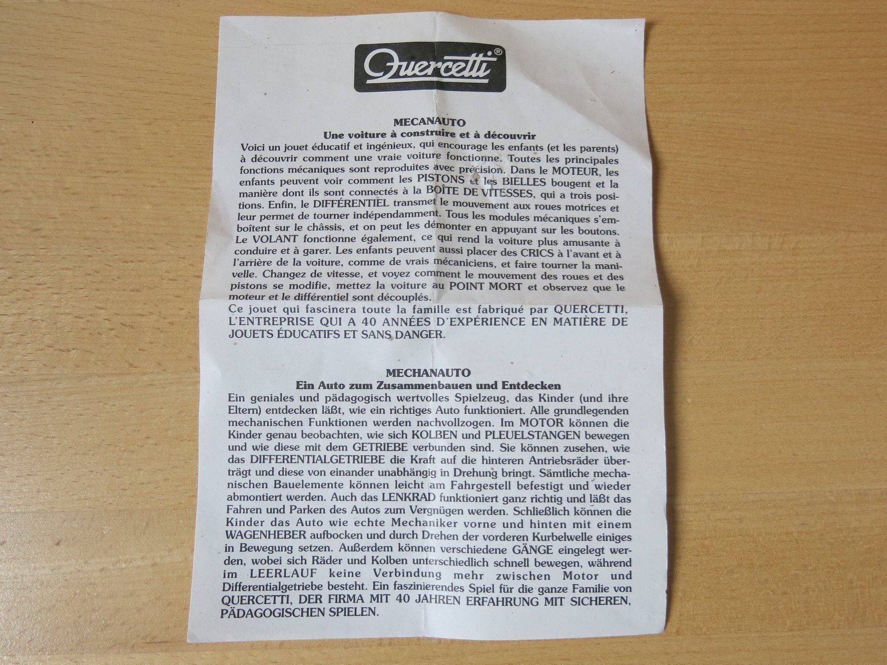 Giocattoli: Lernspielzeug Mechanauto – Nuovo (secondo la descrizione) da Sissach venduto da kaupa 2