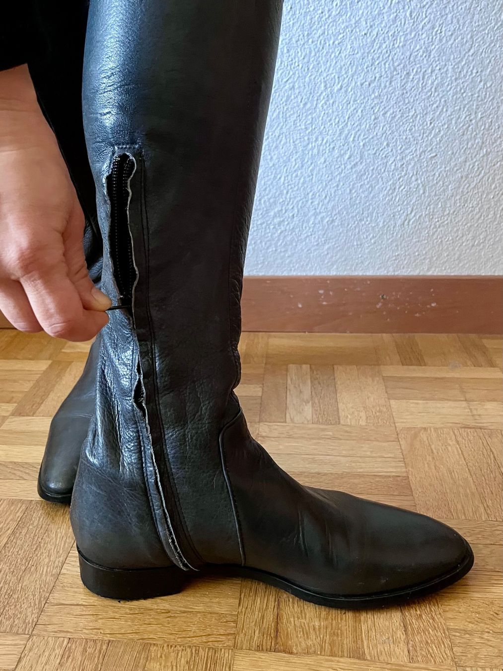 Scarpe da donna: Underknee-Boots mit umschlagbarem Schaft Echt Leder Gr. 36 – Nuovo (secondo la descrizione) da Kilchberg ZH venduto da LittleMissSunshine 2